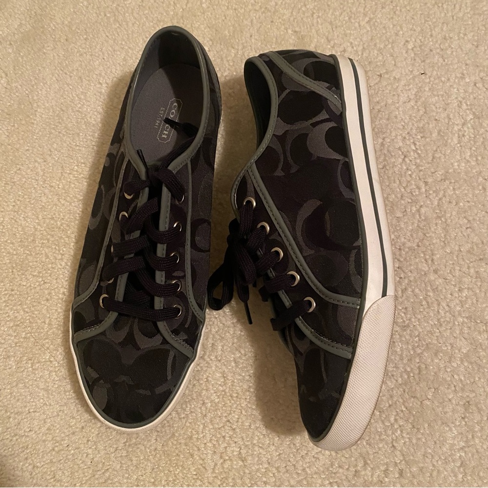Coach Black and Gray Women's Sneakers - Picture 5 of 9